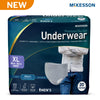 McKesson Premium Discreet Underwear for Men, Heavy Absorbency, Extra Large UWDS-XLGRAY