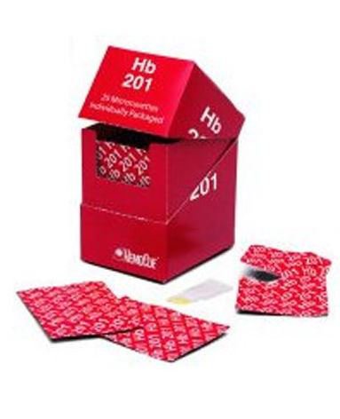 Hematology Reagent Microcuvette HemoCue® Hb 201 Hemoglobin (Hb) For HemoCue Photometers 100 Tests - 111732