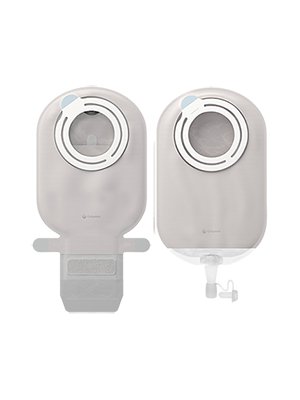 Coloplast SenSura Mio Kids Flex Two-Piece Drainable Transparent Filtered Ostomy Pouch, 6-1/8 Inch Length, Mini, 27 mm Stoma 18721, Box of 10