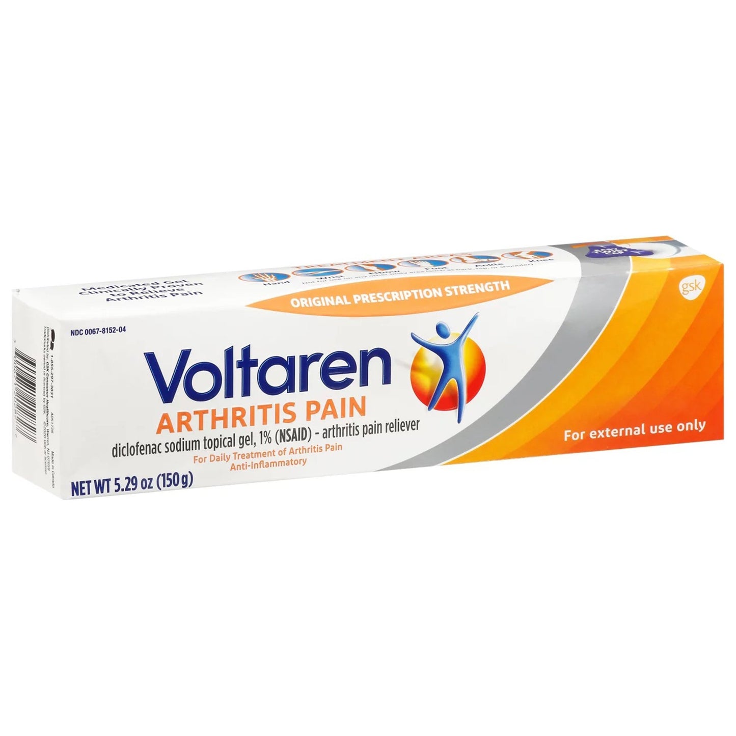 Voltaren Arthritis Pain Topical Gel, 5.29 ounce tube 00067815204