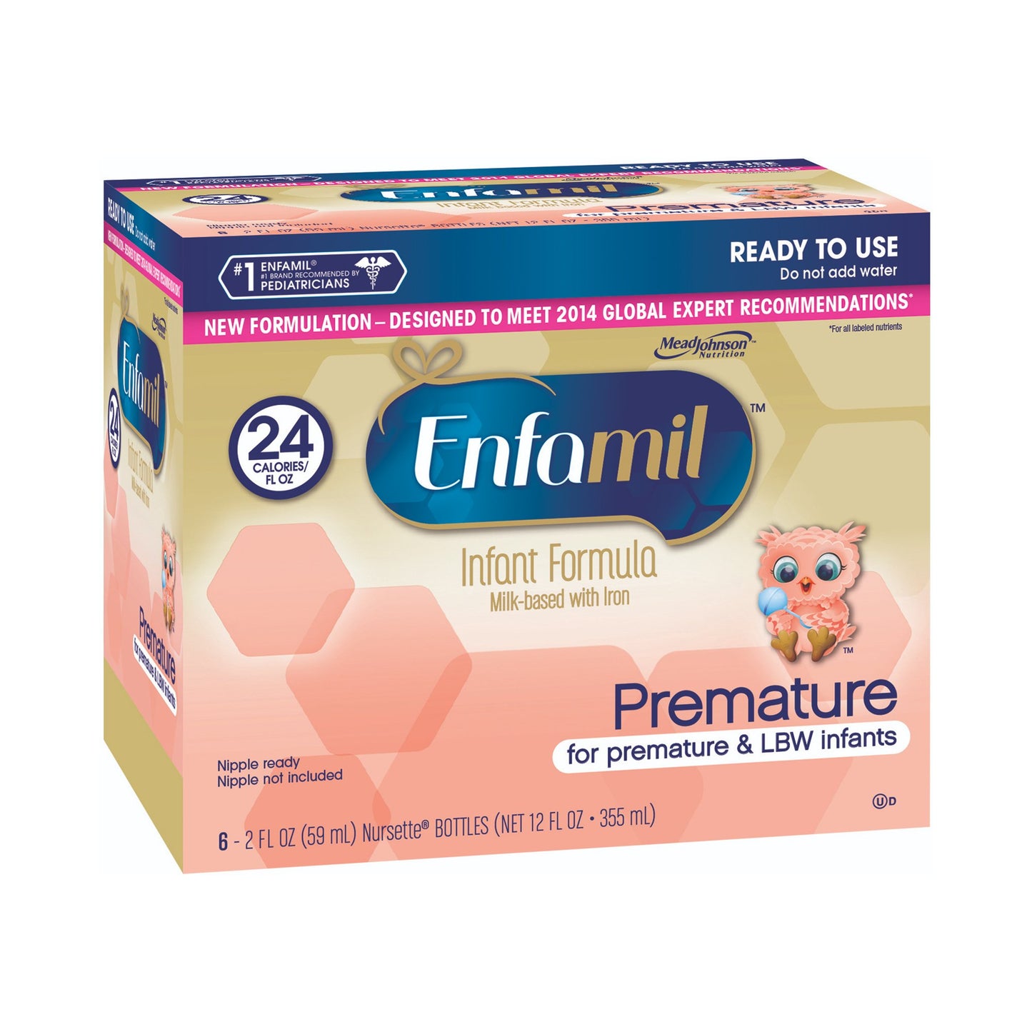 Enfamil® Premature with Iron Infant Formula, 2-ounce Nursette Bottle 156301