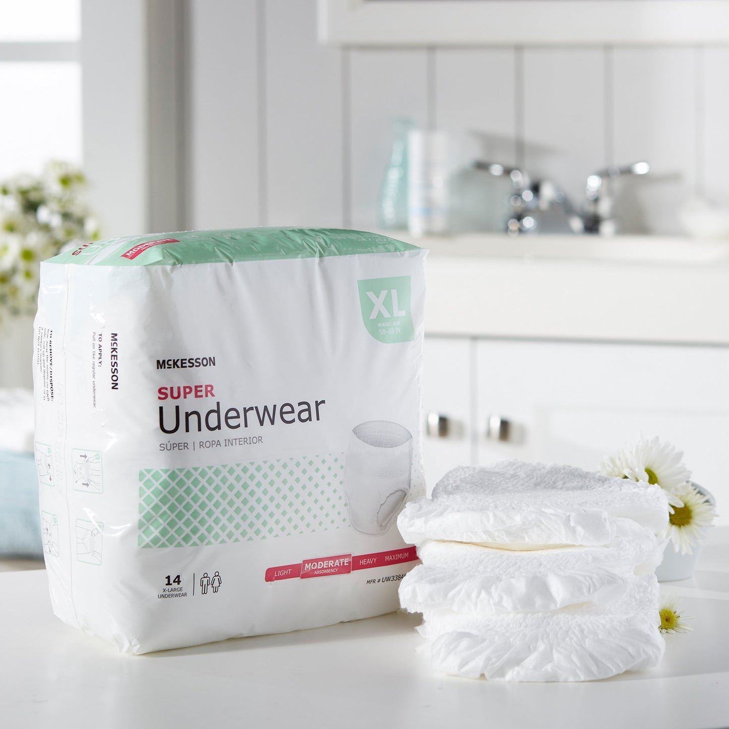 McKesson Super Moderate Absorbency Incontinence Underwear, Extra Large UW33846