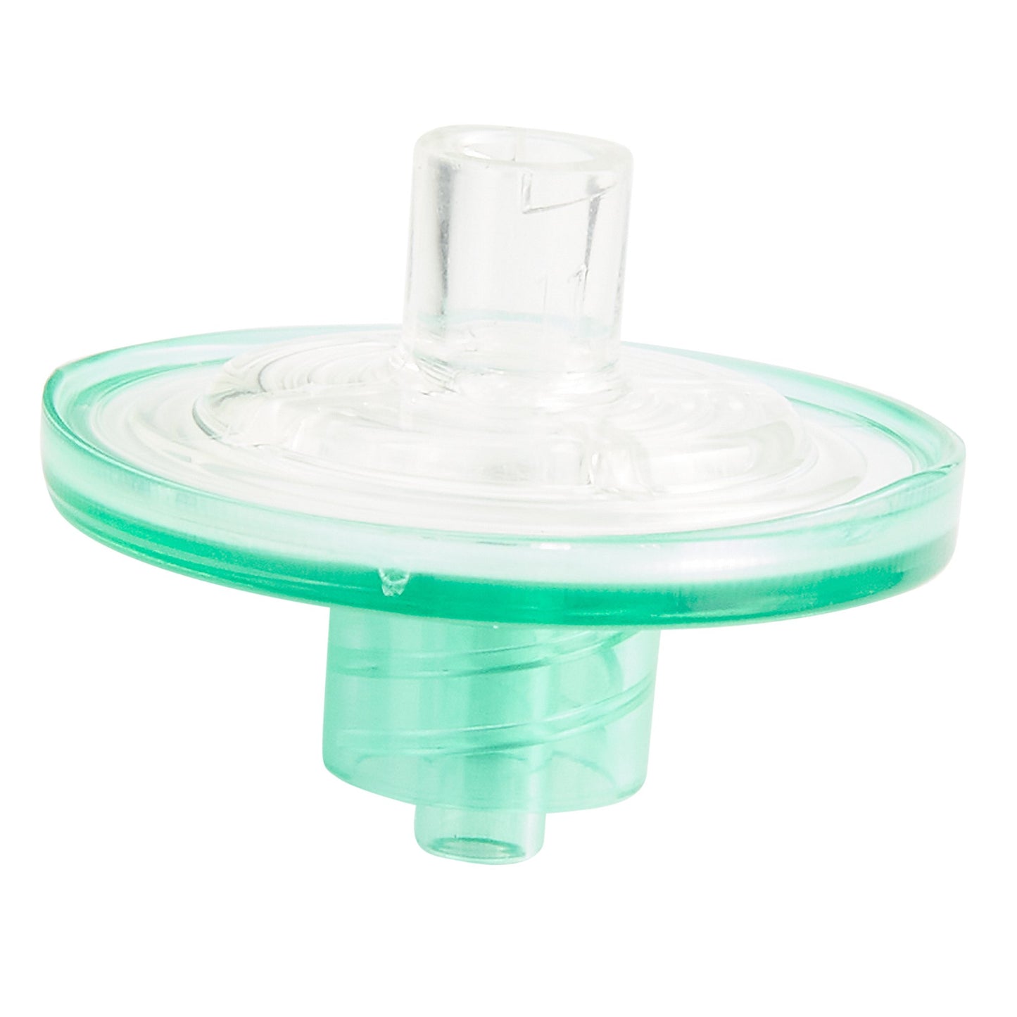 Disc Filter, Aspiration / Injection Supor® 0.2 micron, Fluid Retention is 0.3 mL, Proximal and Distal Luer Lock Connections, DEHP-free, Green - 415002