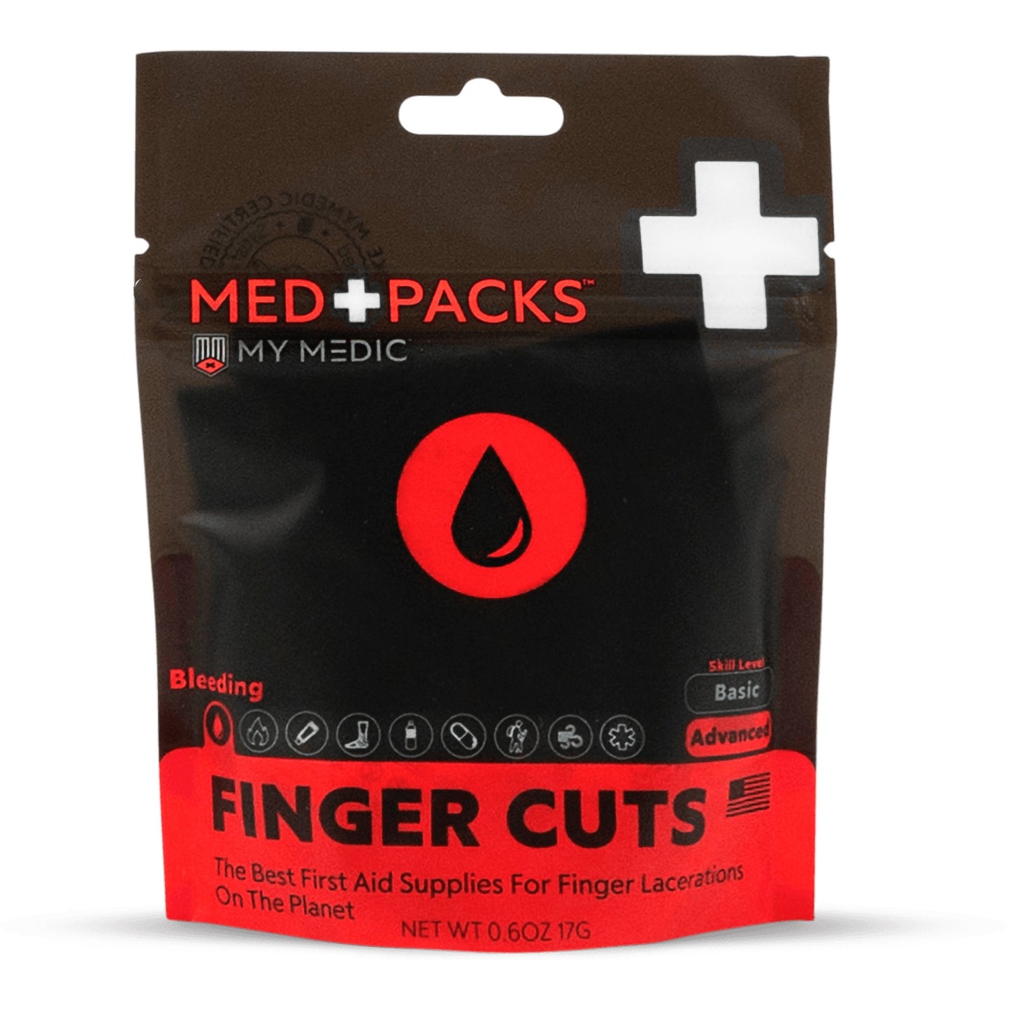 First Aid Kit My Medic™ MED PACKS FInger Cut Pouch - MM-MED-PACK-FGR-CUT-EA-V2