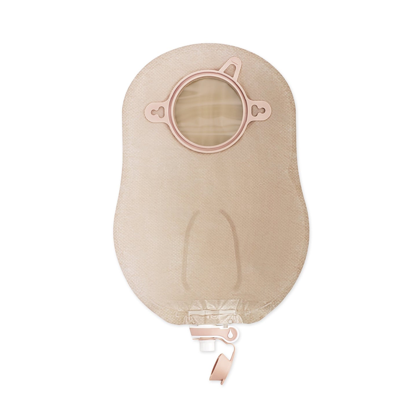 New Image™ Two-Piece Beige Urostomy Pouch, 57 mm Flange, Red Match 18913