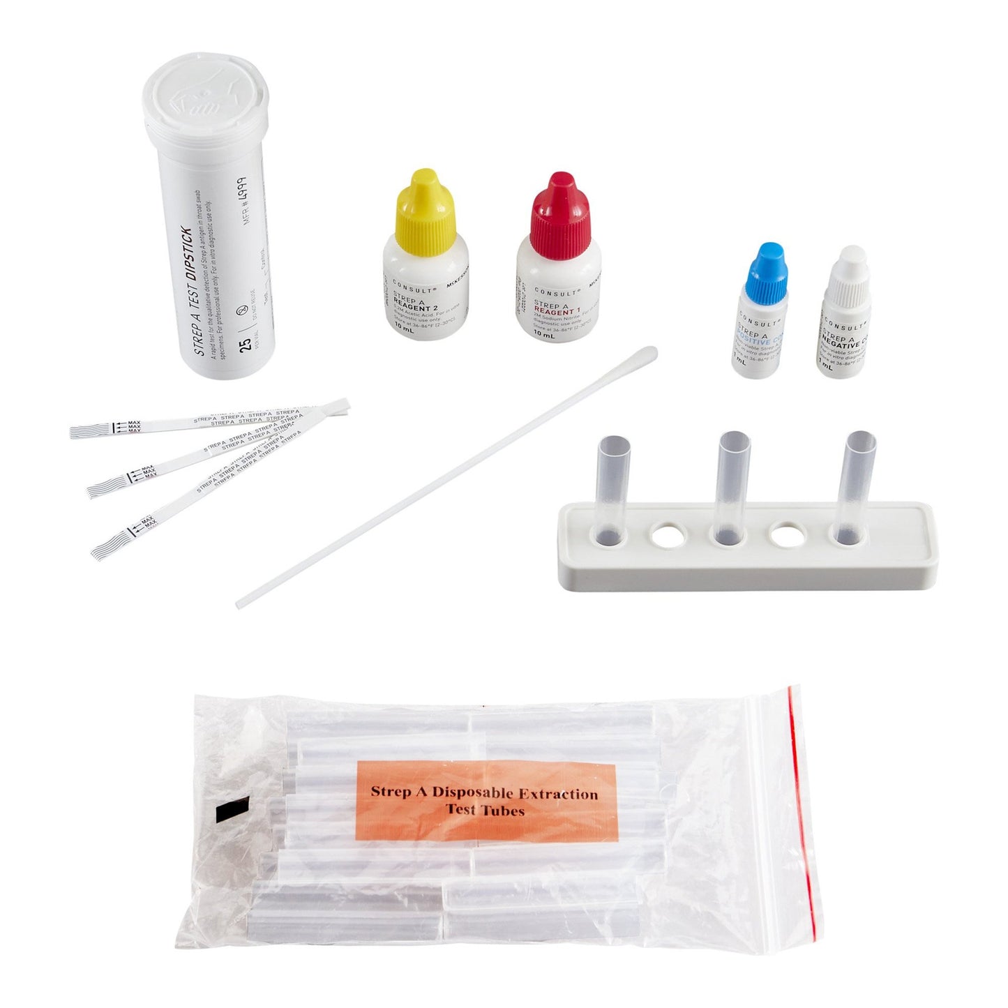 Respiratory Test Kit McKesson Consult™ Strep A Test 50 Tests CLIA Waived - 4999