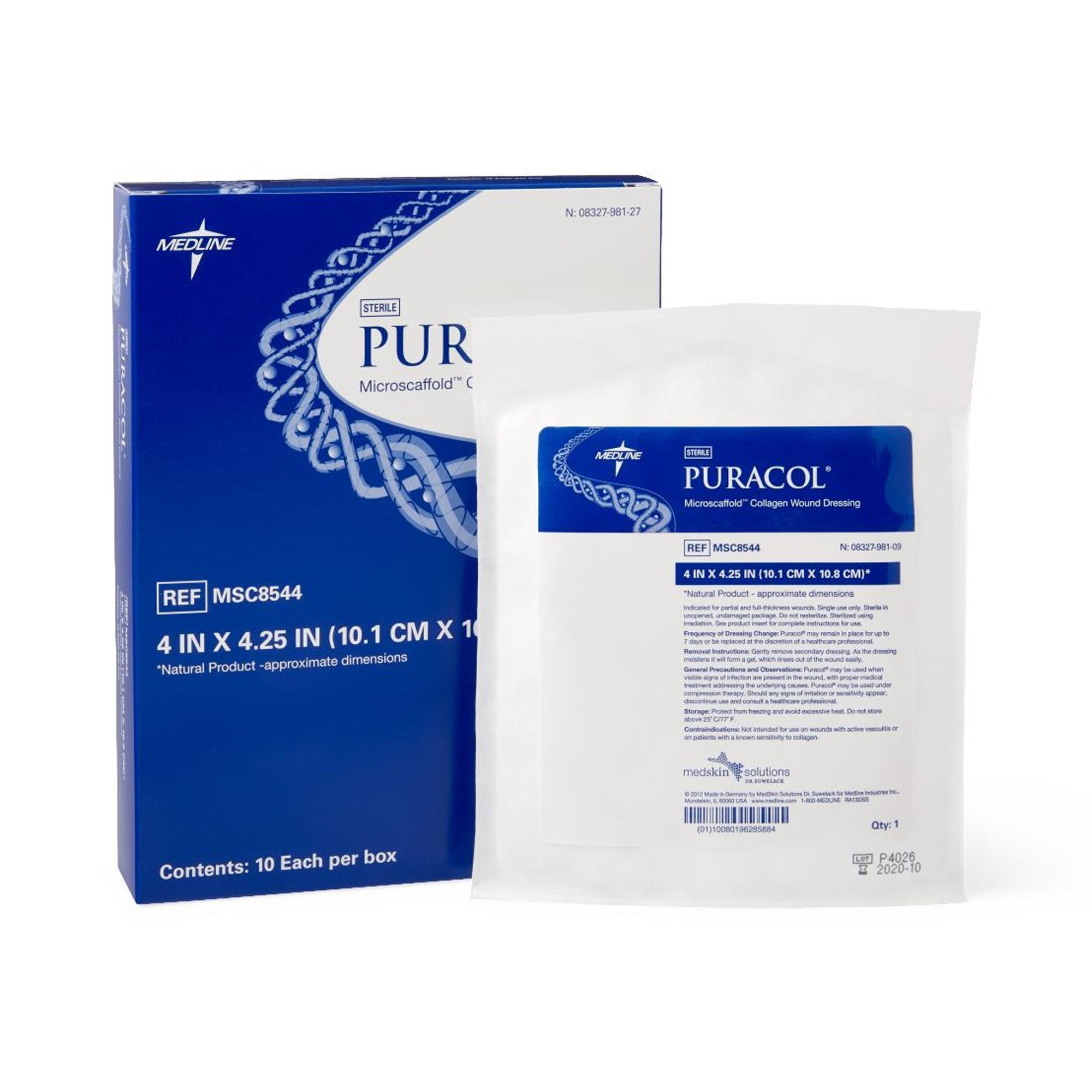Puracol™ Collagen Dressing, 4 x 4¼ Inch MSC8544 – Medsitis