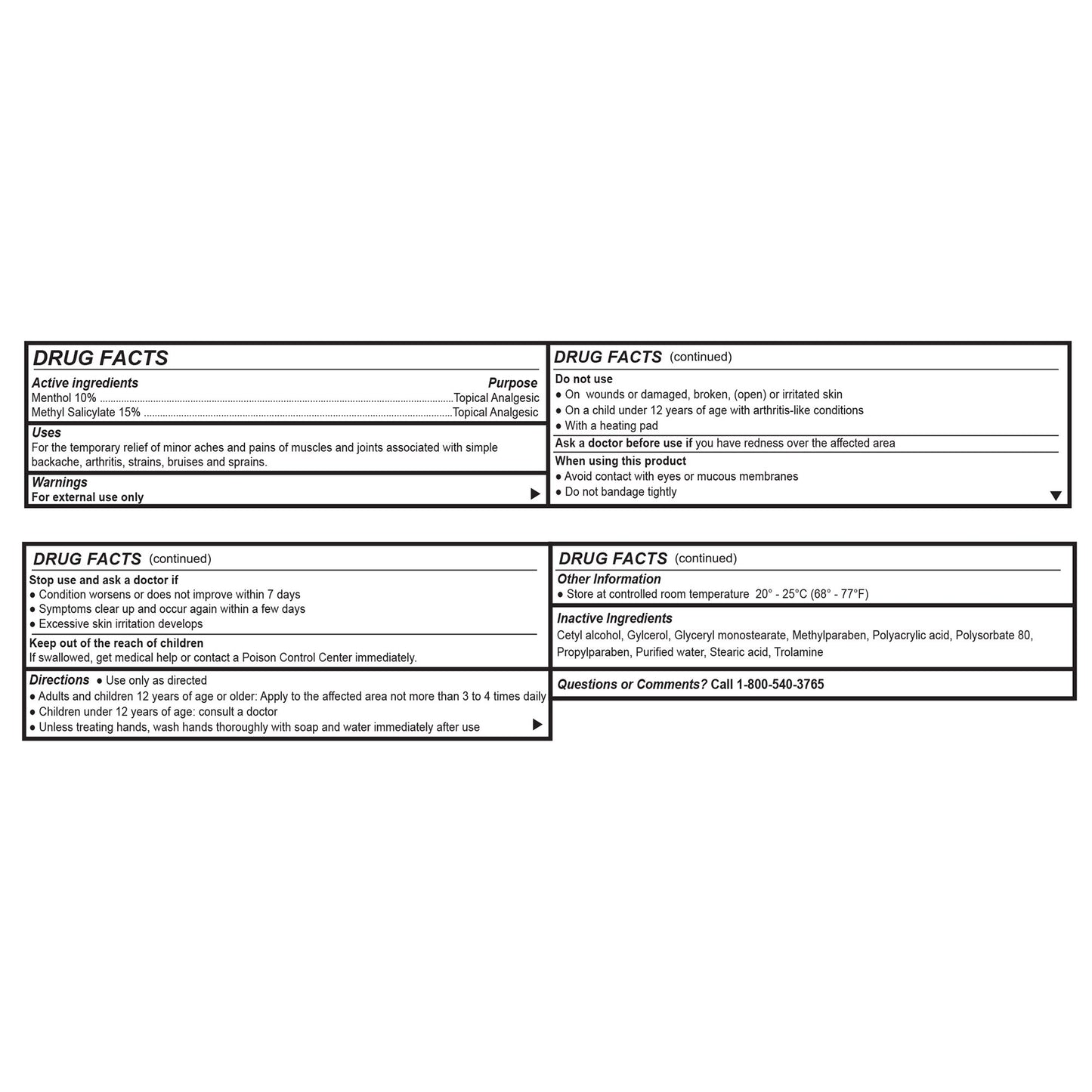 Geri-Care Analgesic Balm Topical Analgesic Cream, 3-ounce tube 57896011603
