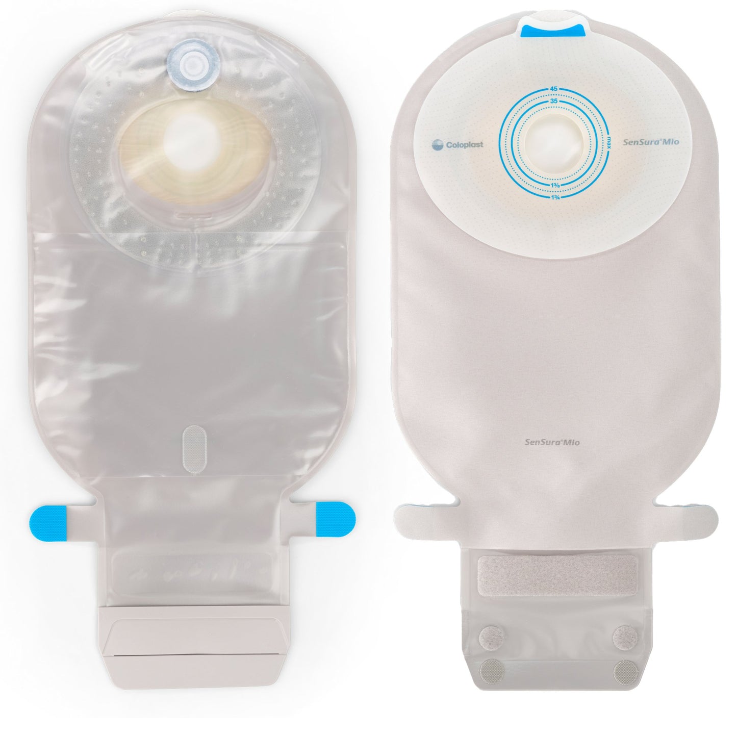 Ostomy Pouch SenSura® Mio One-Piece System 11 Inch Length, Maxi Flat, Pre-Cut 1 Inch Stoma Drainable - 10482