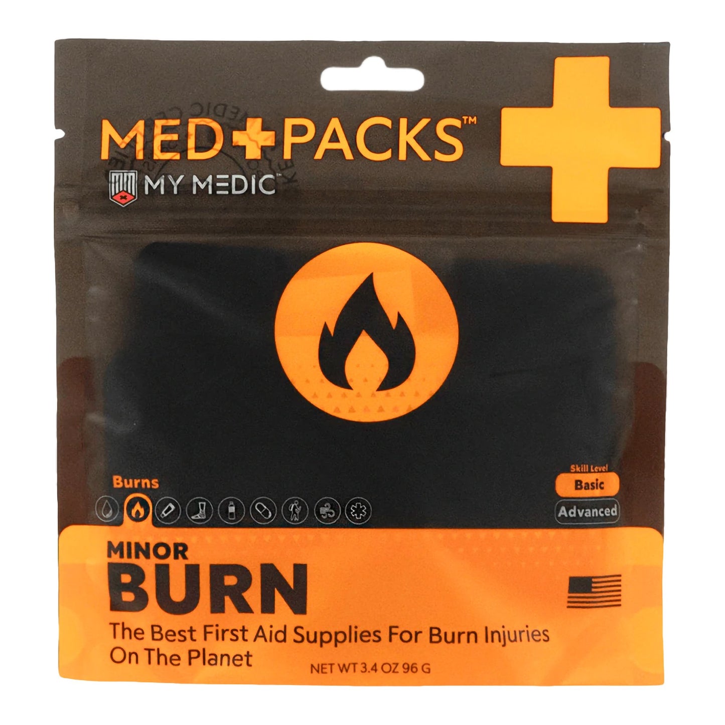 First Aid Kit My Medic™ MED PACKS Minor Burn Plastic Pouch - MM-MED-PACK-MNR-BRN-EA
