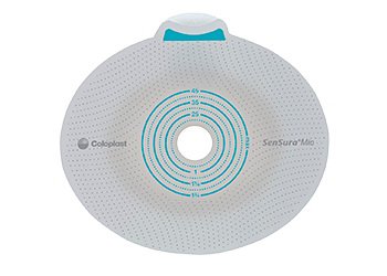 Ostomy Barrier SenSura® Mio Flex Precut, Extended Wear Elastic Adhesive 50 mm Flange Red Code System 1-1/4 Inch Opening - 10567
