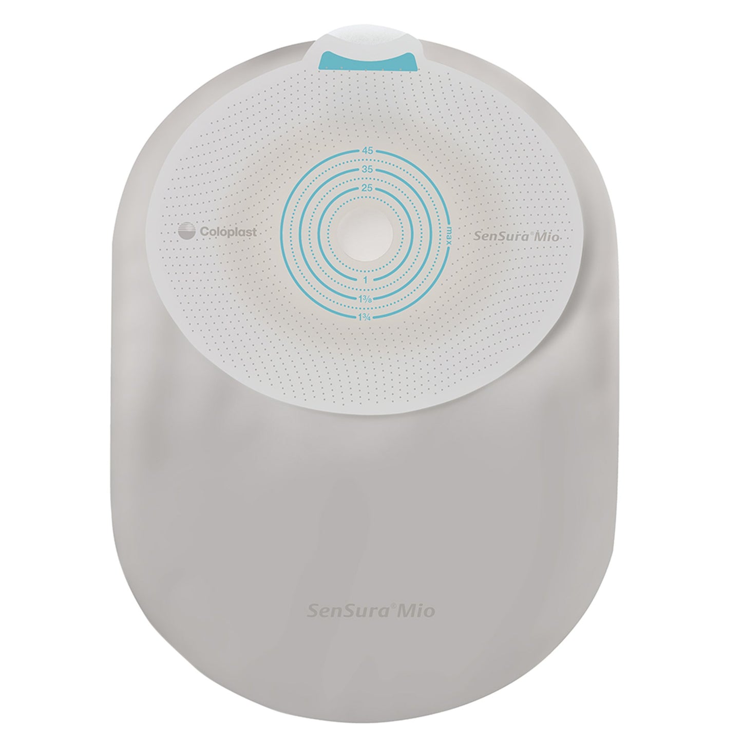 Ostomy Pouch SenSura® Mio One-Piece System 8-1/4 Inch Length, Maxi Flat, Pre-Cut 1-3/16 Inch Stoma Closed End - 10883