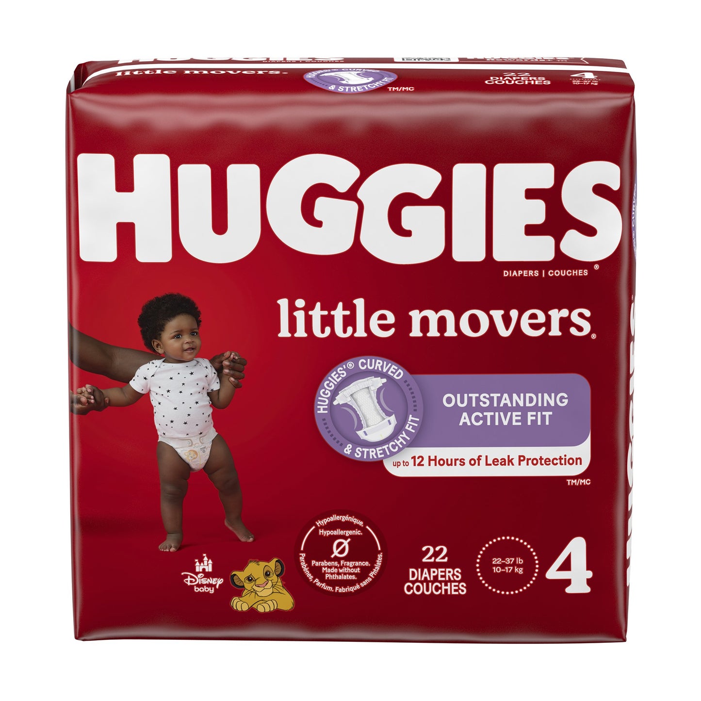 Huggies® Little Movers® Diaper, Size 4 49679