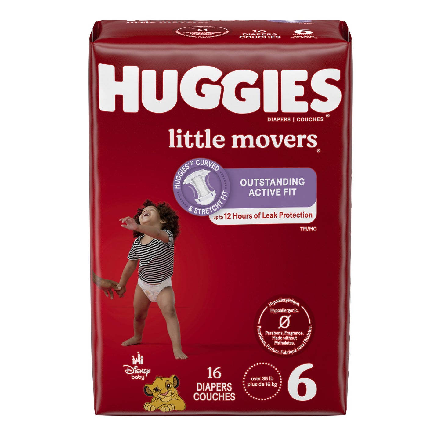 Huggies® Little Movers® Diaper, Size 6 49693