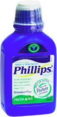 Laxative Phillips'® Milk of Magnesia Mint Flavor Oral Suspension 26 oz. 400 mg / 5 mL Strength Magnesium Hydroxide - 12843036306