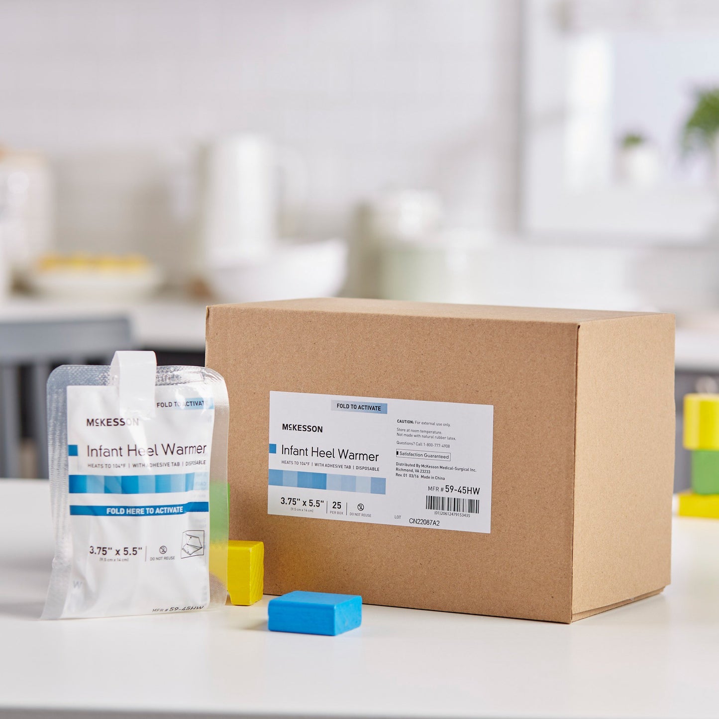 McKesson Infant Heel Warmer, 3¾ x 5½ Inch 59-45HW