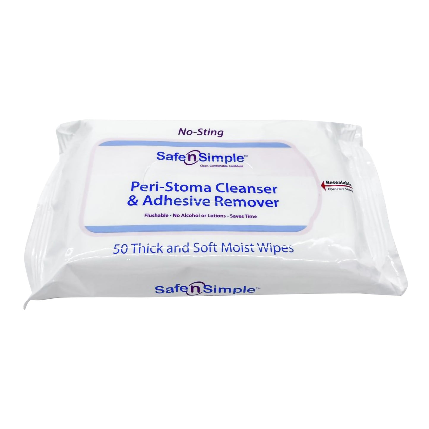 Adhesive Remover Safe n Simple™ Wipe 50 per Pack - SNS00525