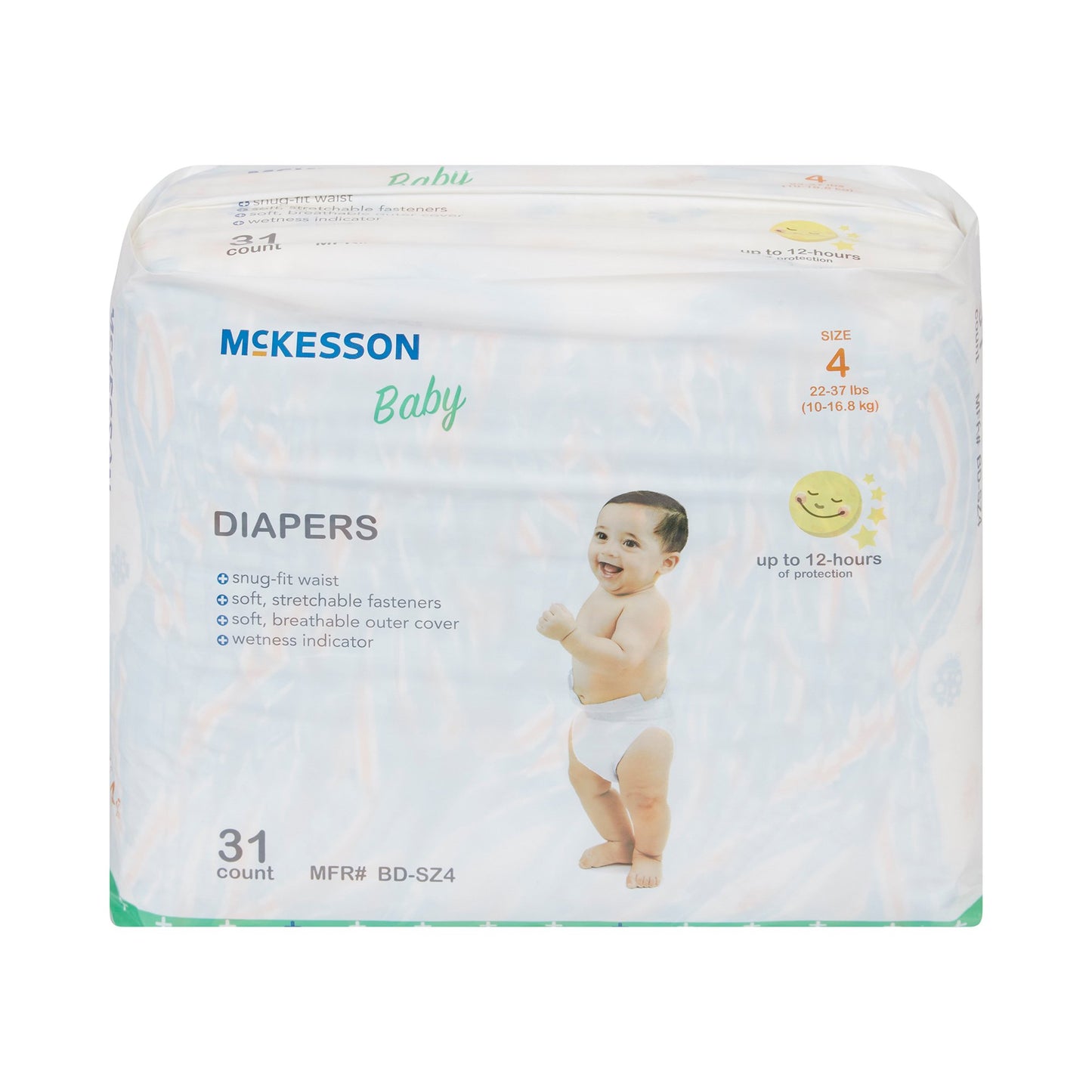 McKesson Baby Diaper, Size 4 BD-SZ4