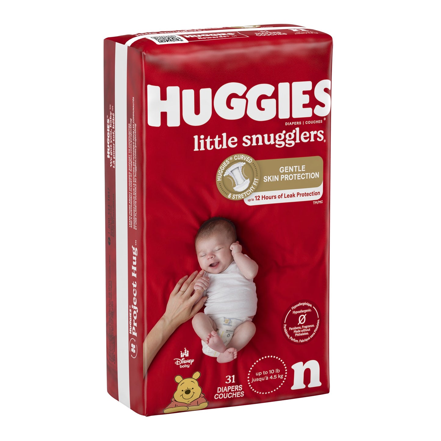 Unisex Baby Diaper Huggies® Little Snugglers Newborn Disposable Heavy Absorbency - 49694
