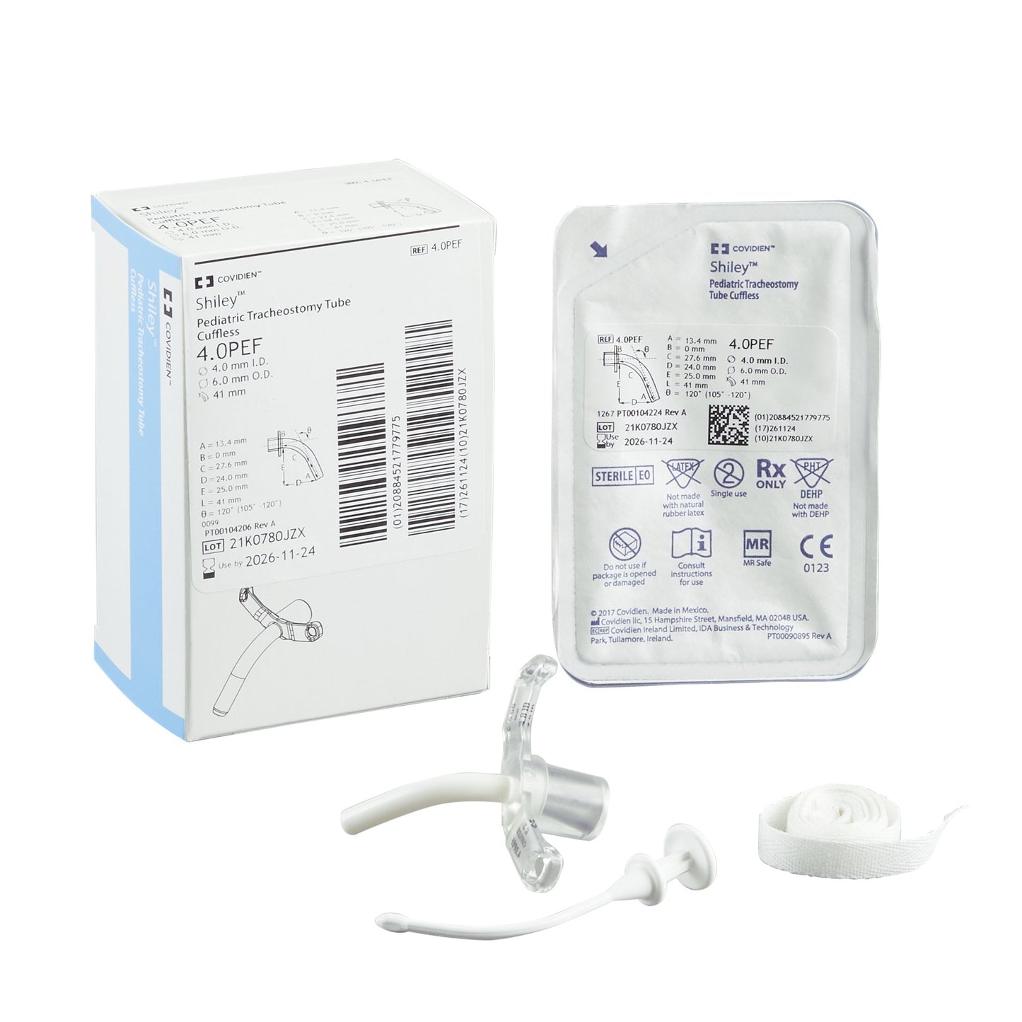 Uncuffed Tracheostomy Tube Shiley™ Pediatric - 4.0PEF