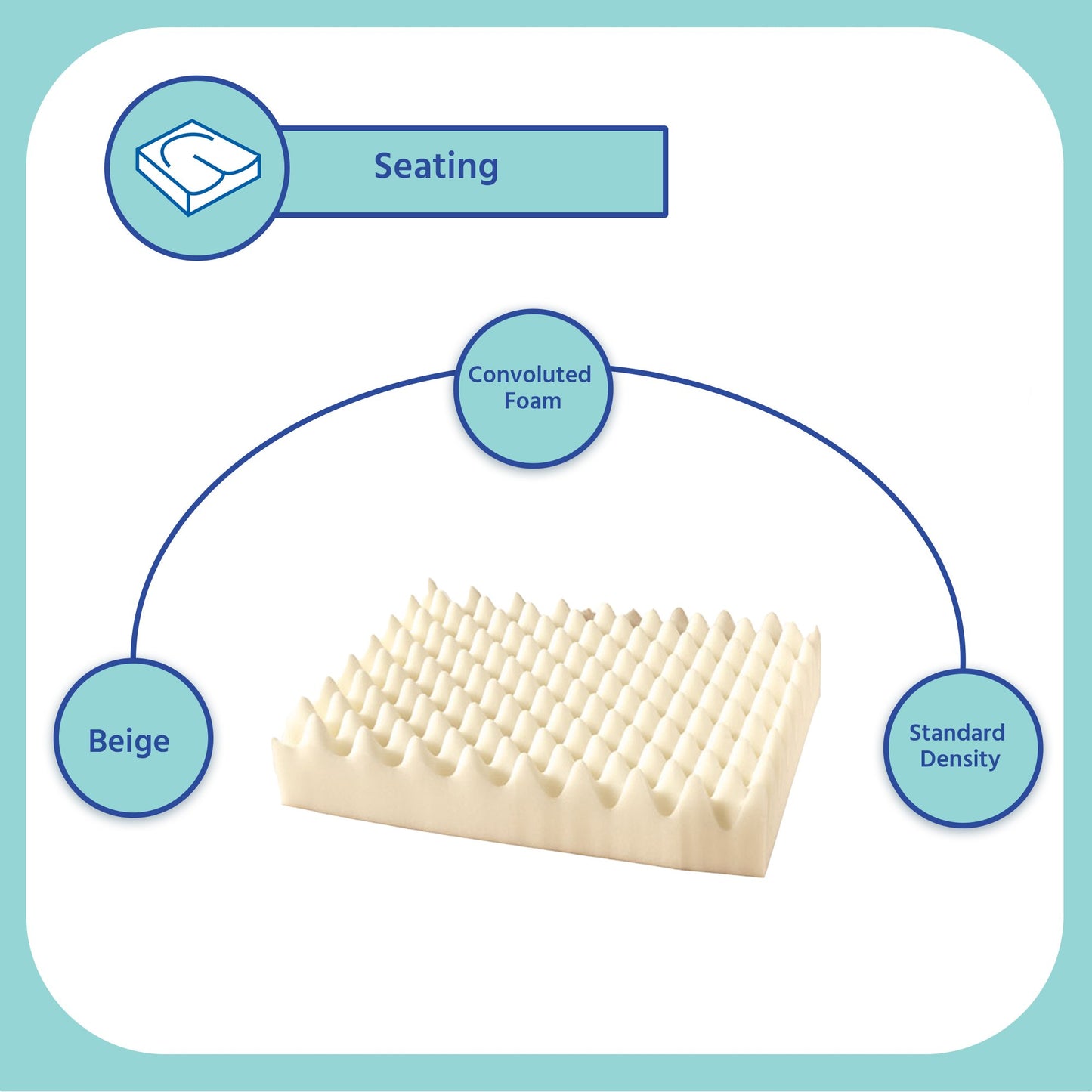 Span-America Eggcrate Seat Cushion 50077-112