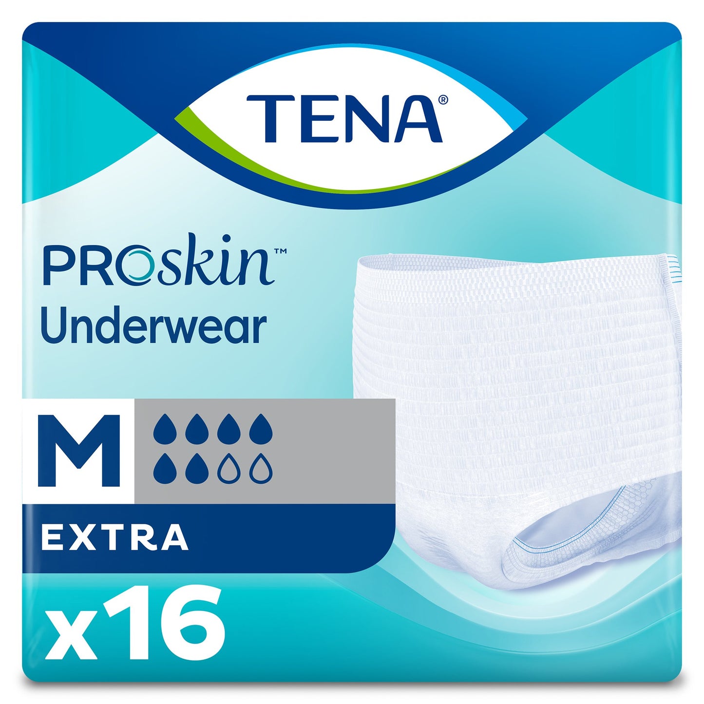 Unisex Adult Absorbent Underwear TENA® ProSkin™ Extra Pull On with Tear Away Seams Medium Disposable Moderate Absorbency - 72232
