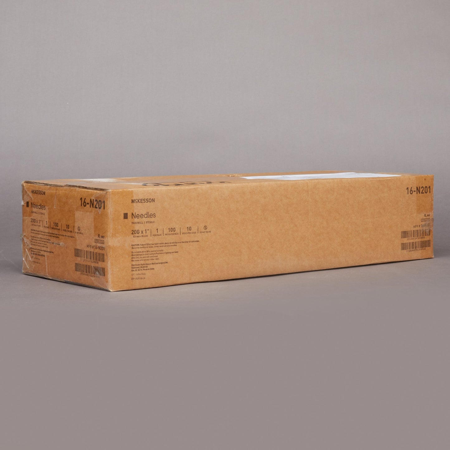 Hypodermic Needle McKesson 1 Inch Length 20 Gauge Thin Wall Without Safety - 16-N201