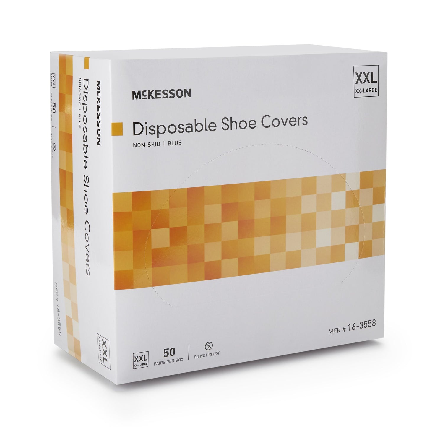 McKesson Shoe Covers, 2X-Large, Nonskid Sole, Blue 16-3558