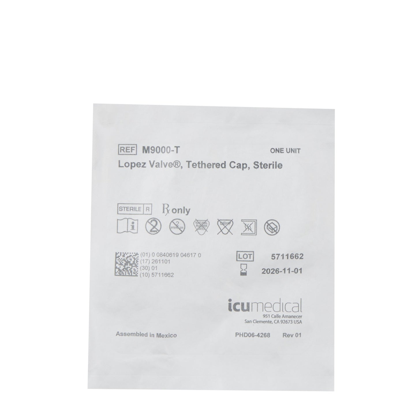 Closed Enteral Tube Valve Lopez Valve® Sterile - M9000-T