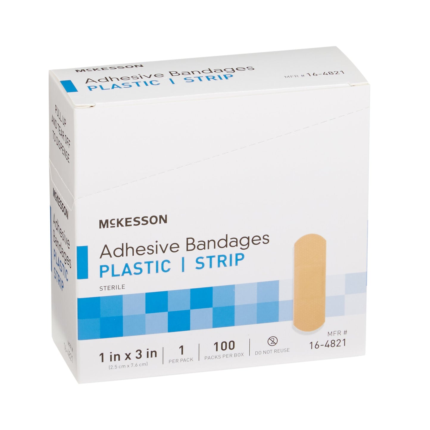 McKesson Tan Adhesive Strip, 1 x 3 Inch 16-4821