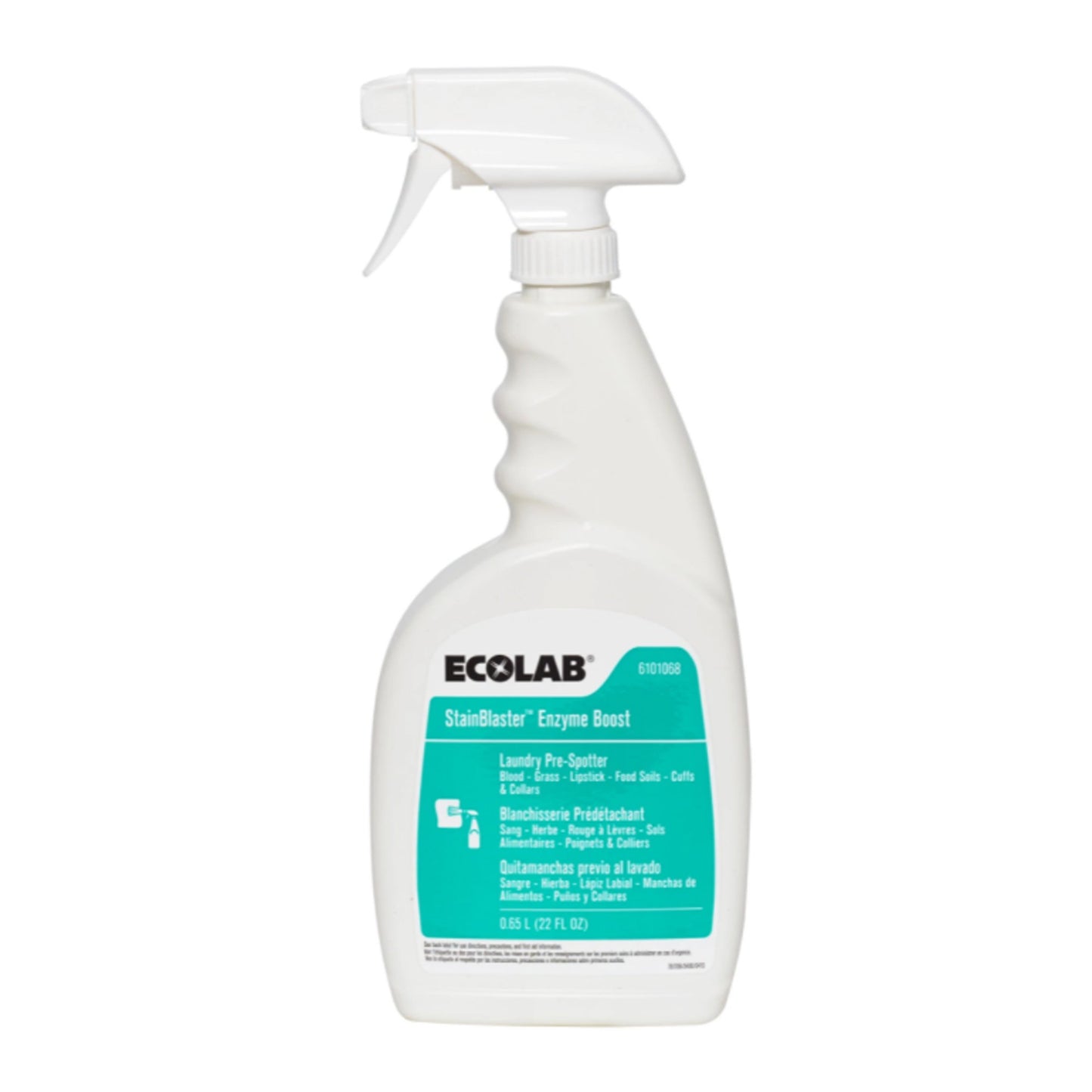 Ecolab StainBlaster™ Enzyme Boost Laundry Pre-Spotter, 22-ounce Spray Bottle 6101068