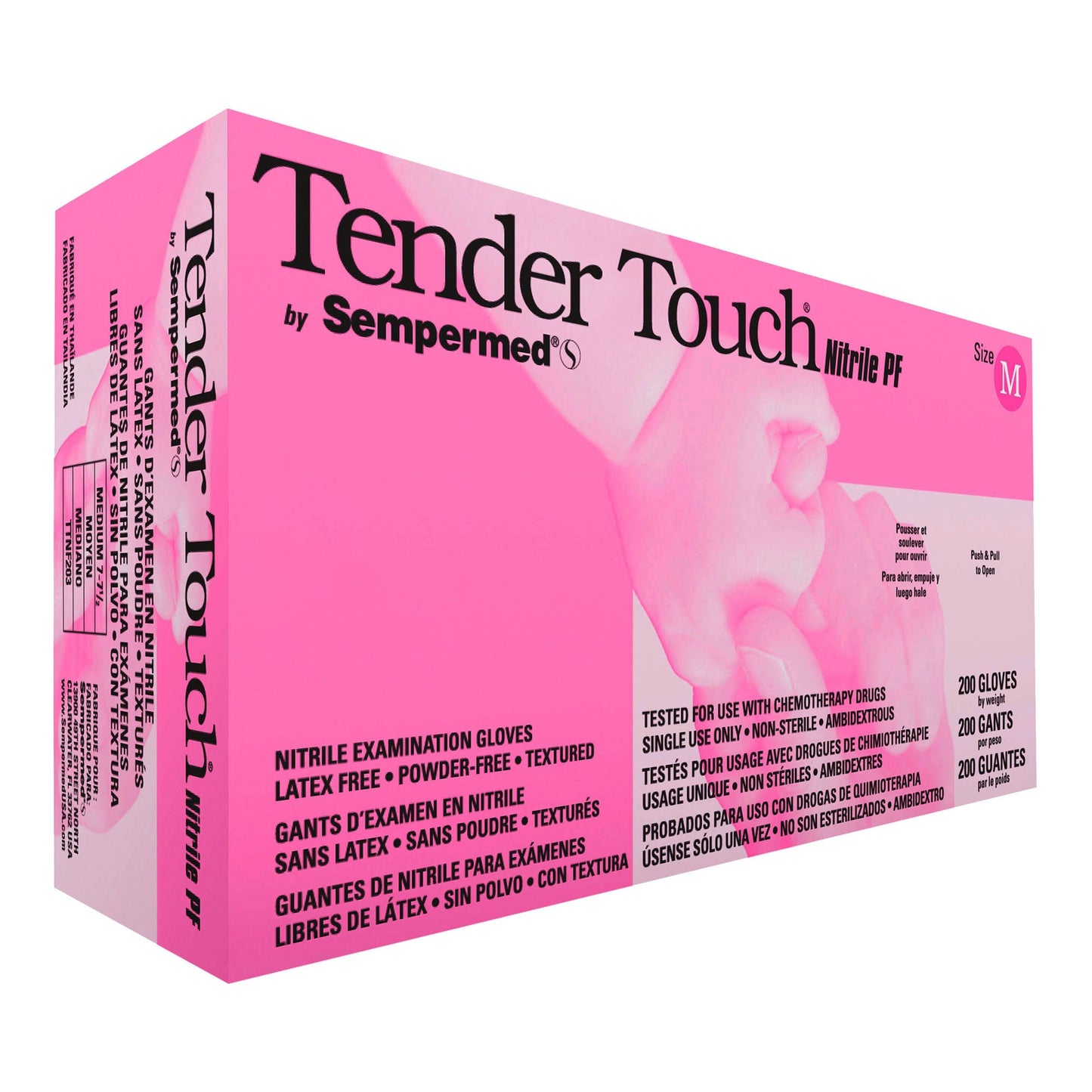 Tender Touch® Nitrile Exam Glove, Medium, Lavender TTNF203