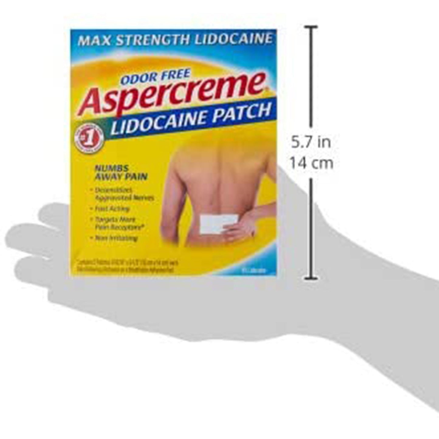 Aspercreme® Max Strength with Lidocaine 4% Pain Relief Patches 04116705840