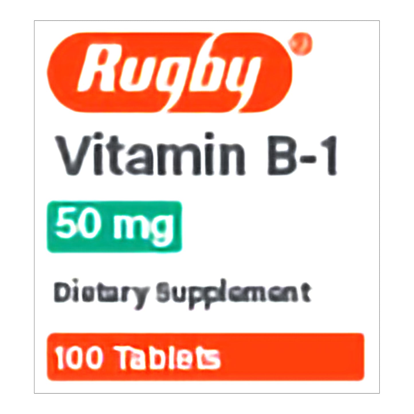 Vitamin Supplement Vitamin B1 50 mg Strength Tablet 100 per Bottle 80681009700