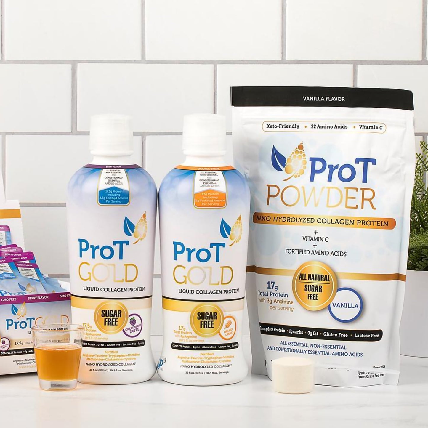 ProT Gold Berry Liquid Protein, 30-ounce bottle 851010004157