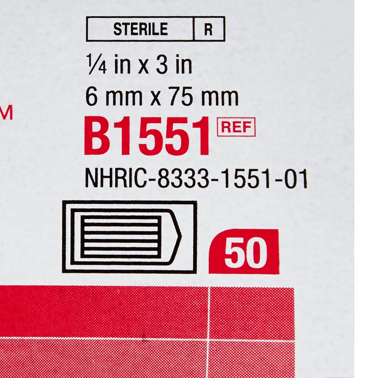 3M Steri-Strip Blend Tone Skin Closures, Beige, 1/4 inch X 3 inch, nonwoven B1551