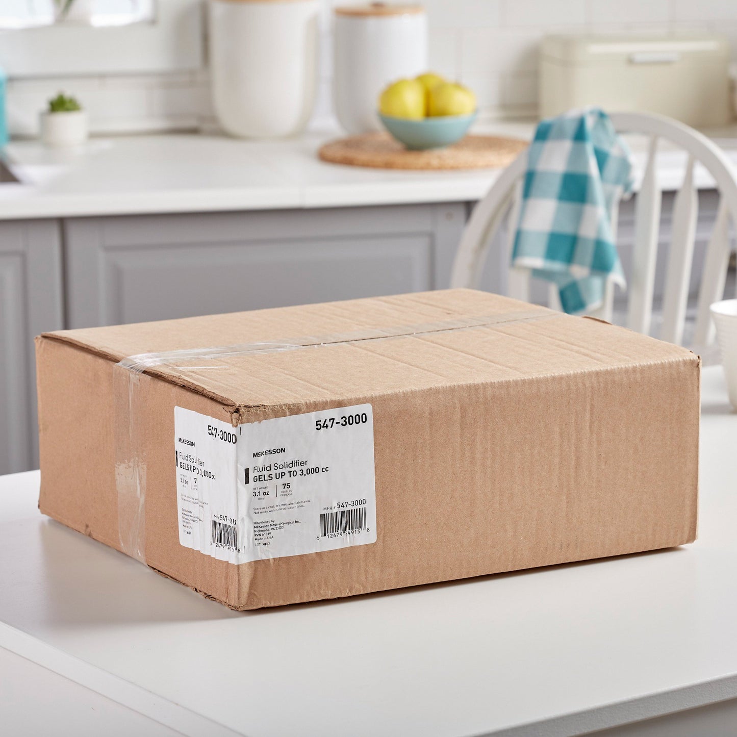 McKesson Fluid Solidifier – Gels up to 3,000 cc – Screw Cap Bottle, 3.1 oz 547-3000