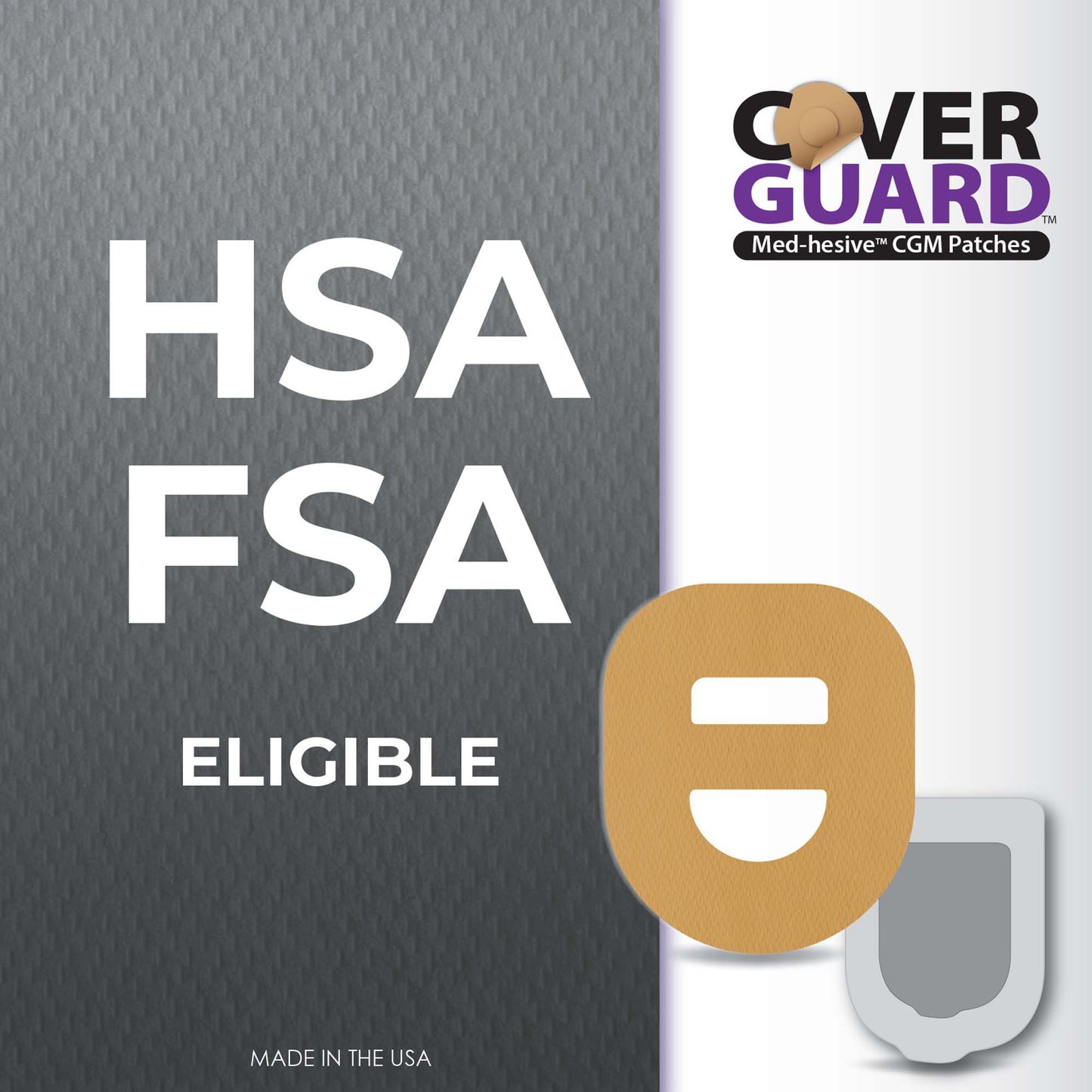 Sensor Overpatch CoverGuard Tan For Omnipod 5 Sensor 101-301T