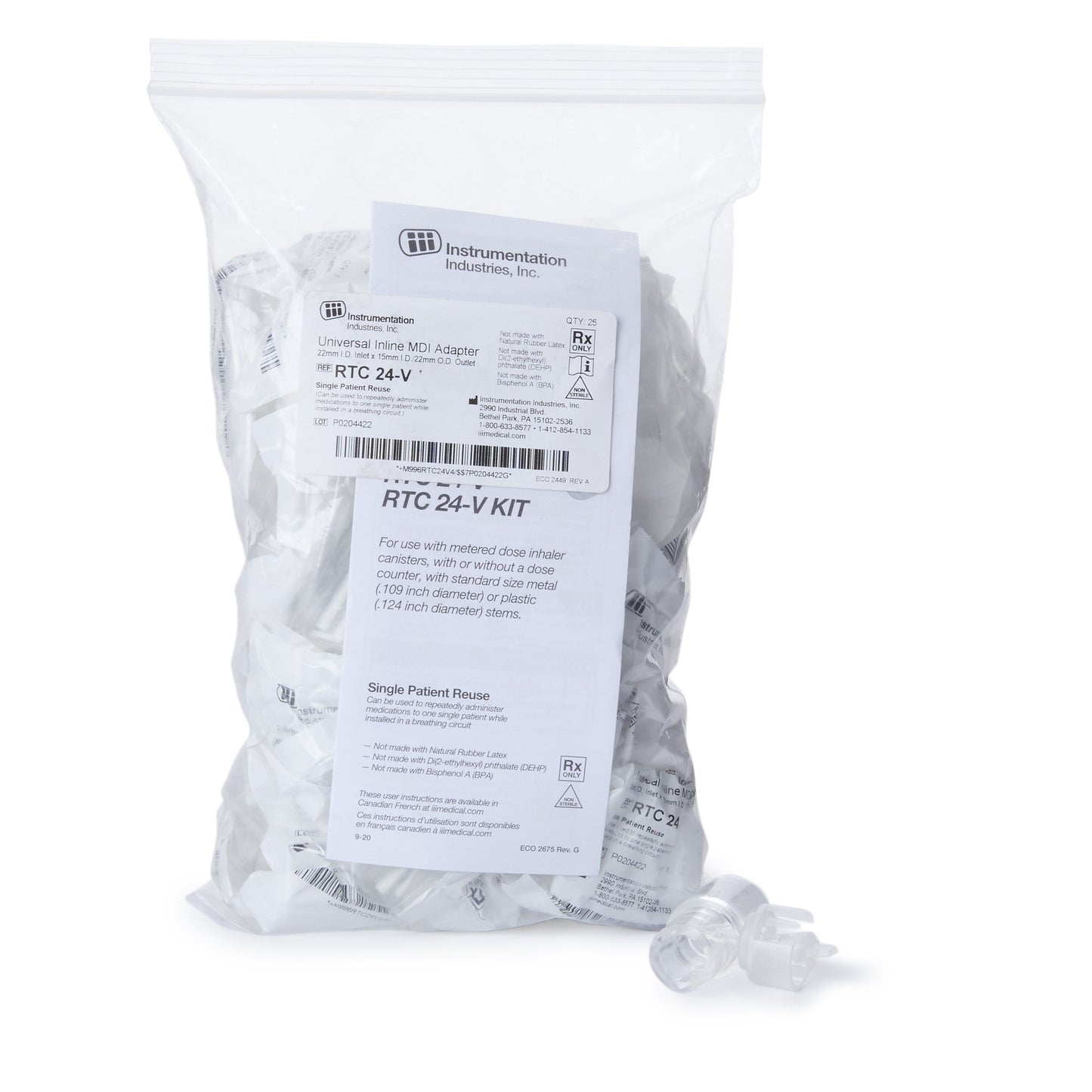 Instrumentation Industries Instrumentation Industries Adapter RTC 24-V, 1 Each