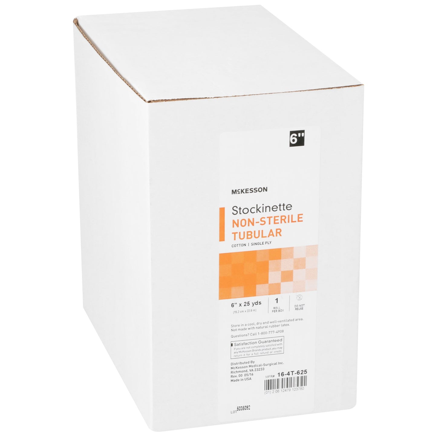 McKesson Beige Cotton Tubular Stockinette, 6 Inch x 25 Yard 16-4T-625