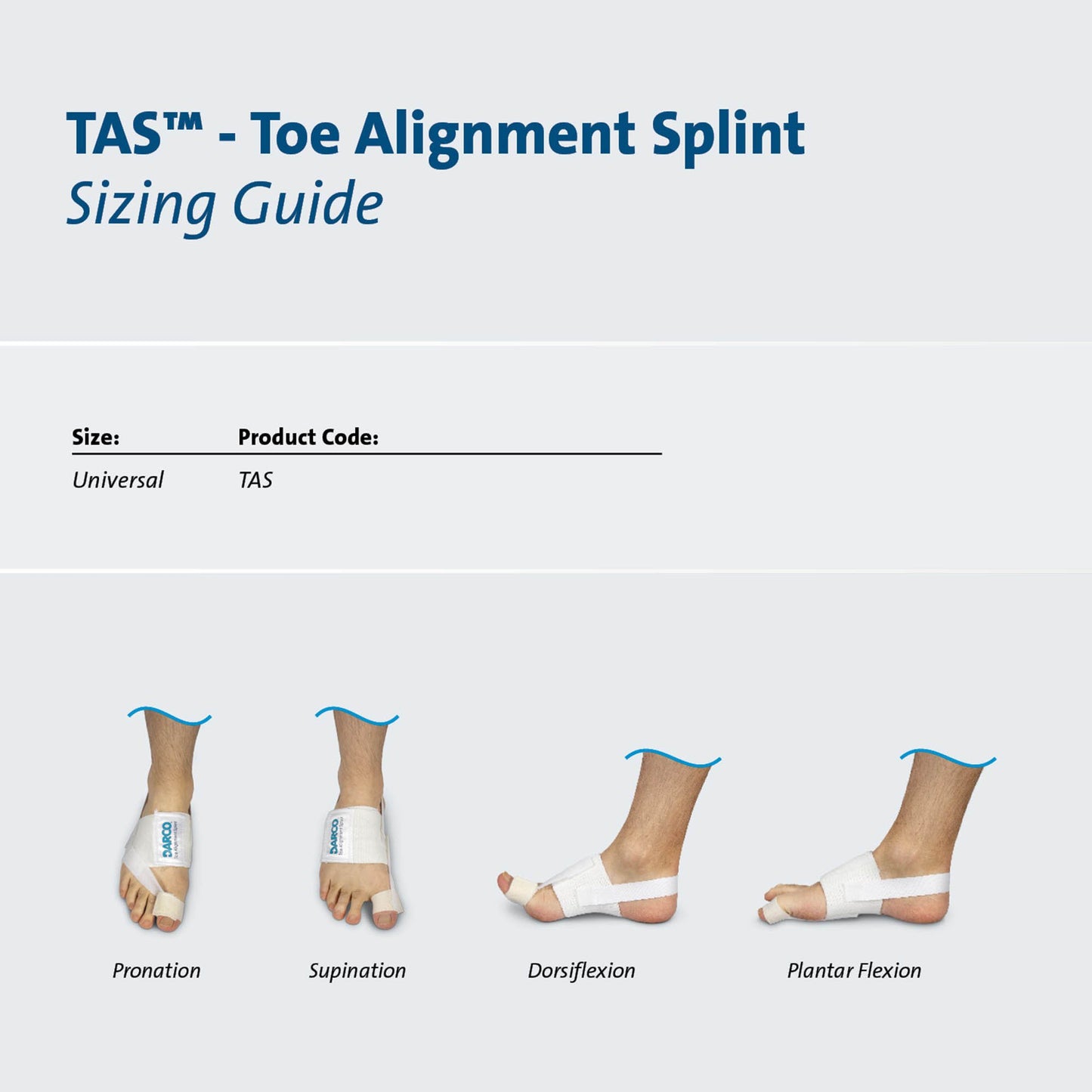 TAS™ Toe Splint, One Size Fits Most TAS