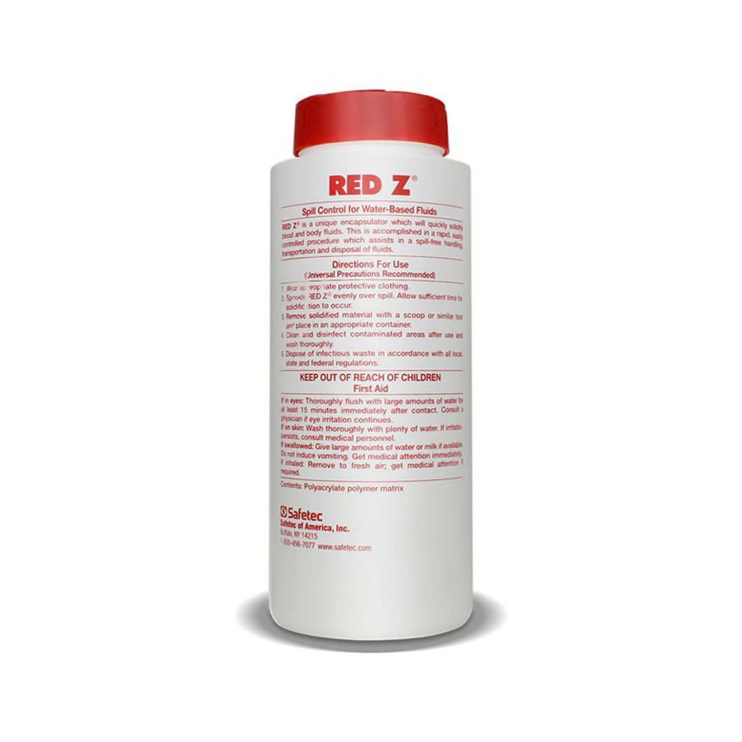 Red Z™ Spill Control Solidifier, 15-ounce Shaker Top Bottle 41103
