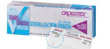SPS Medical Supply Sure-Check Sterilization Pouch, 5-1/4 x 10 Inch SCM2, Case of 2000
