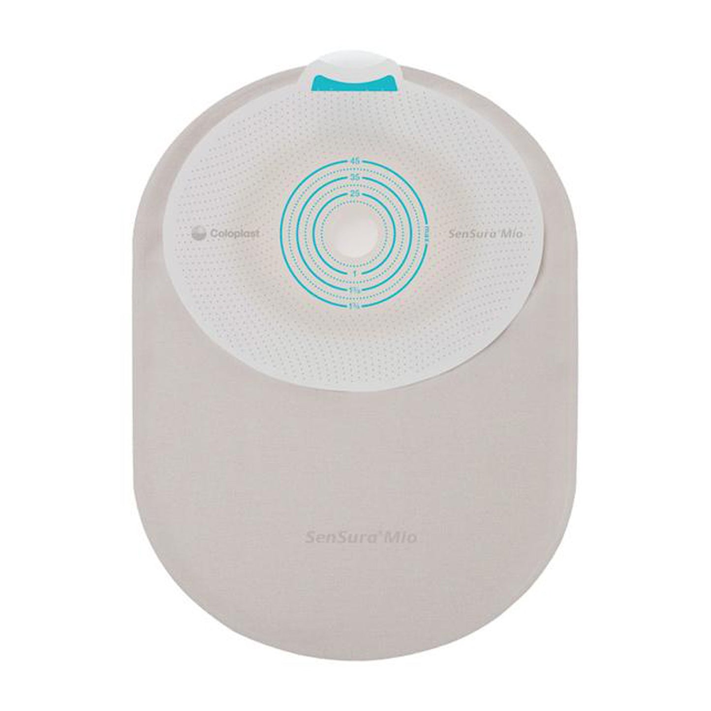 Ostomy Pouch SenSura® Mio One-Piece System 8-1/4 Inch Length, Maxi Flat, Trim to Fit 5/8 to 1-3/4 Inch Stoma Closed End - 10881