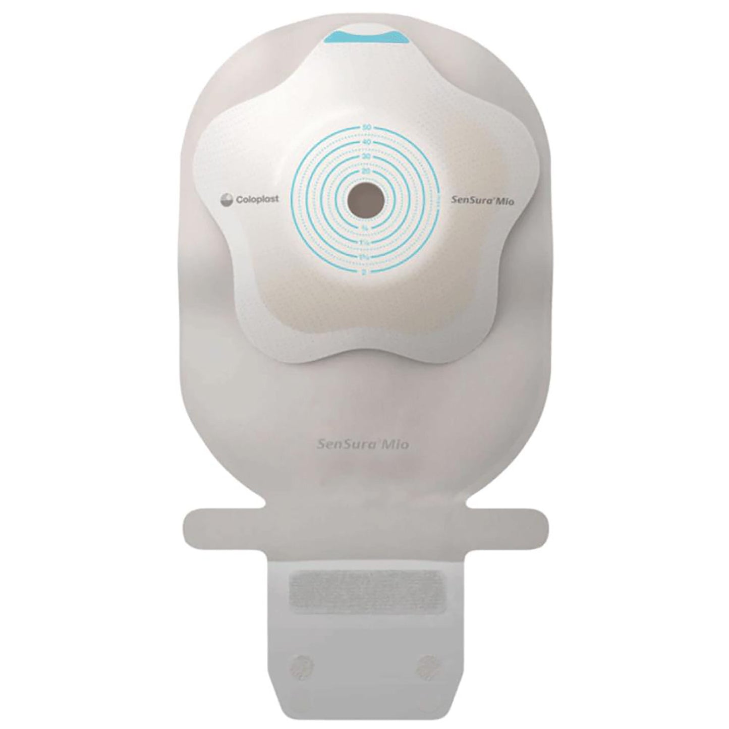 Coloplast SenSura Mio Concave One-Piece Drainable Ostomy Pouch, 1 Inch Stoma 18332, Box of 10