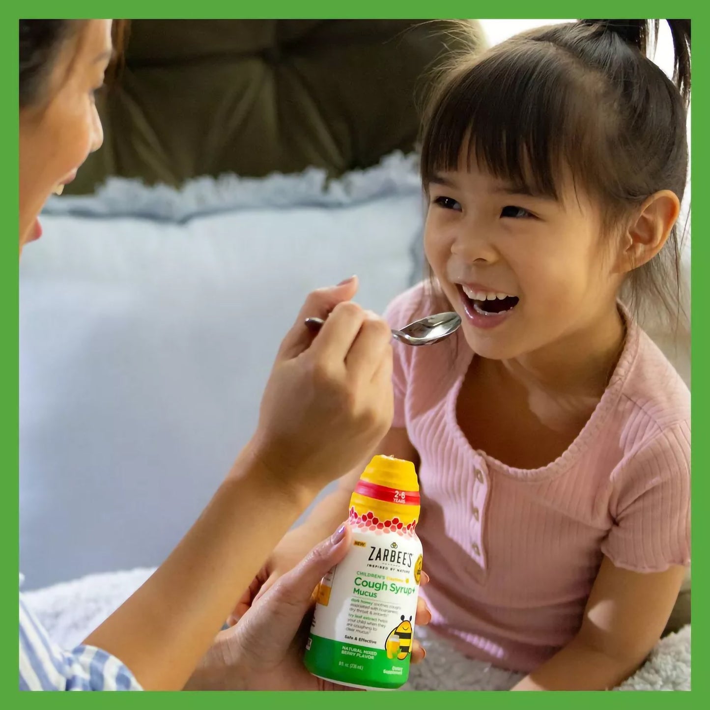 Zarbee's Children's Daytime Cough Syrup + Mucus, Mixed Berry, 4-ounce bottle 30045066407