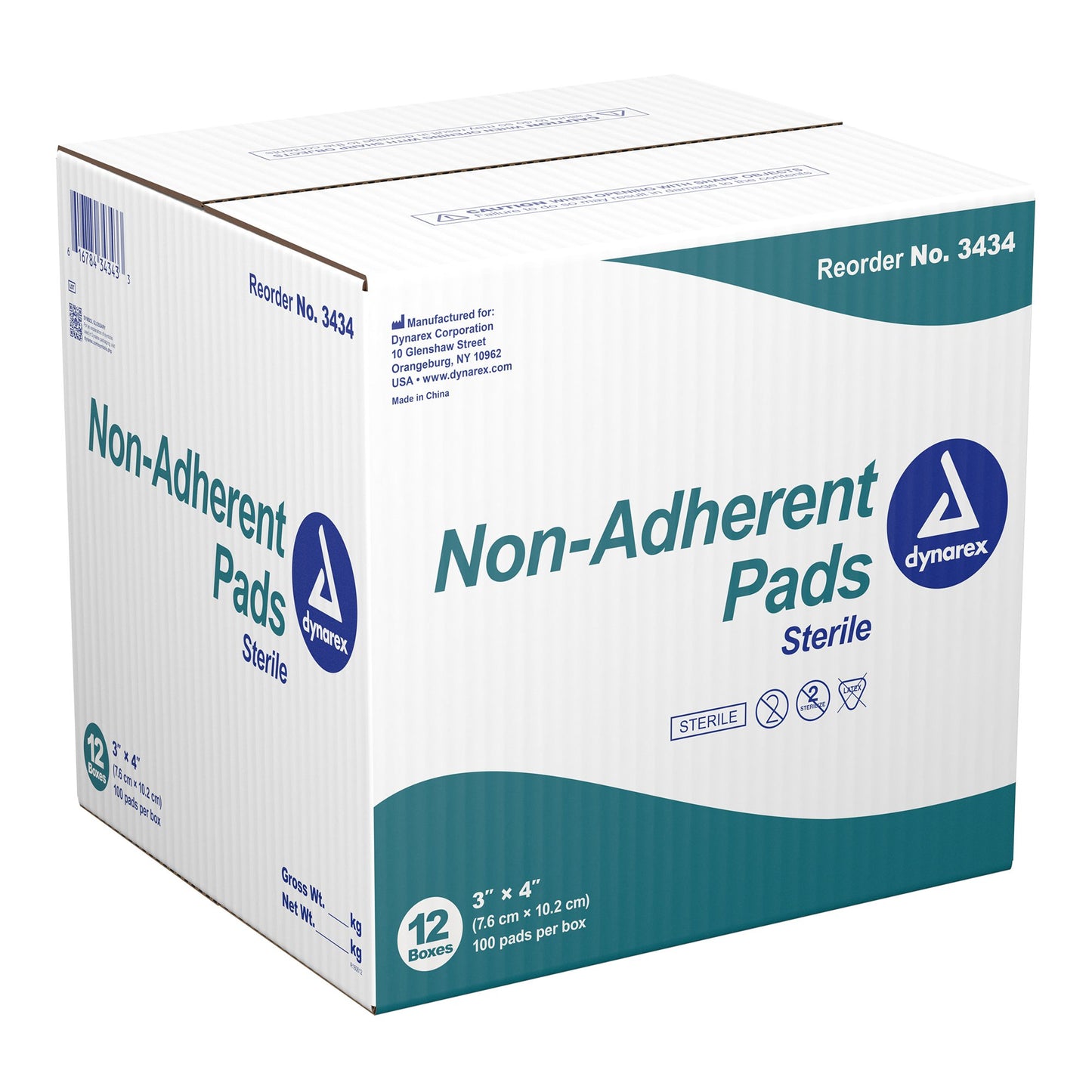dynarex® Nonadherent Dressing, 3 x 4 Inch 3434