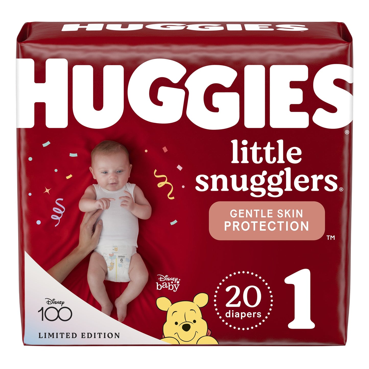 Unisex Baby Diaper Huggies® Little Snugglers Size 1 Disposable Heavy Absorbency - 34717