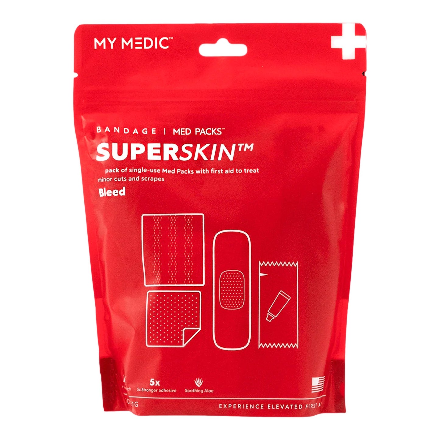 First Aid Kit My Medic™ MED PACKS SuperSkin Plastic Pouch - MM-SPL-BNDG-PK-AB-AC-12PK