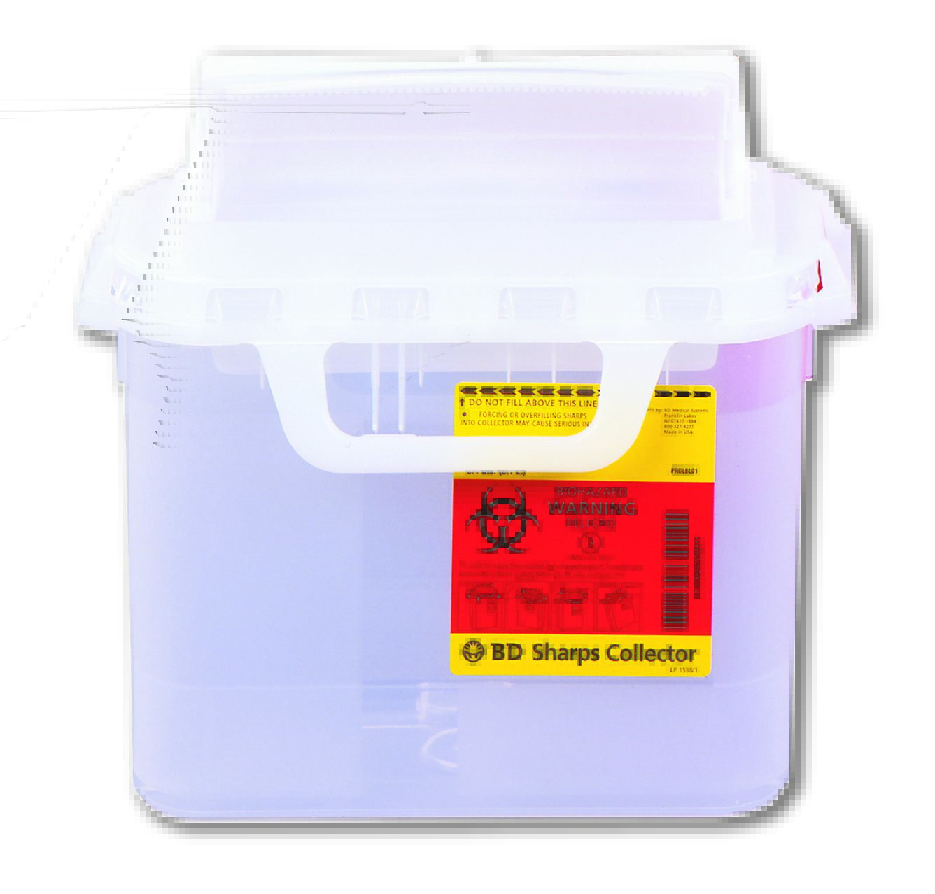 BD™ Sharps Container, 5.4 Quart, 11-7/10 x 16-3/5 x 4-1/2 Inch 305444